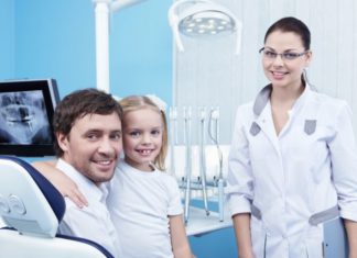 Child at dentist